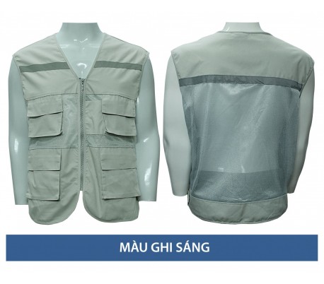 Áo ghile bảo hộ lao động phối phản quang