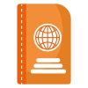 passport travel id isolated icon vector