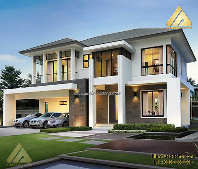 Tư vấn thiết kế thi công kiến trúc biệt thự đẹp trọn gói tại Hà Nội