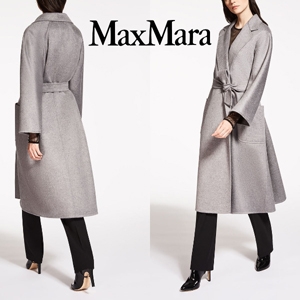 マックスマーラ【Max Mara】LABBRO ピュアカシミヤ ダブルフェイスコート*Grigi