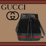 2019新作大人気【GUCCI グッチ】 ミニスエードバケットバッグ ショルダーバッグ