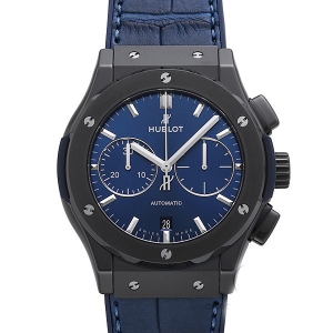 ウブロ クラシック フュージョン クロノグラフ セラミック ブルー 521.CM.7170.LR