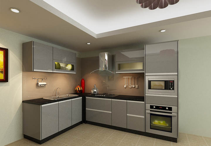 Tủ bếp inox cánh Acrylic AL01